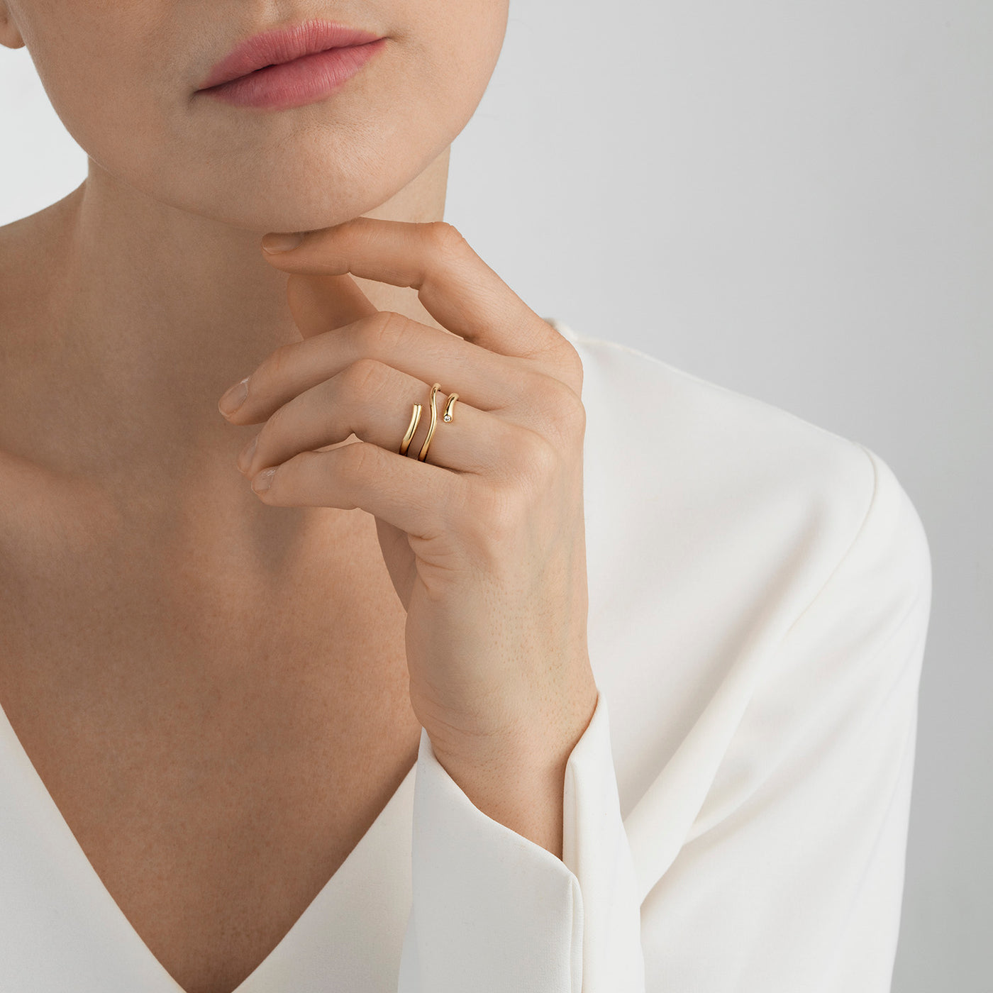 Georg Jensen - MAGIC Ring, Yellow Gold Twist