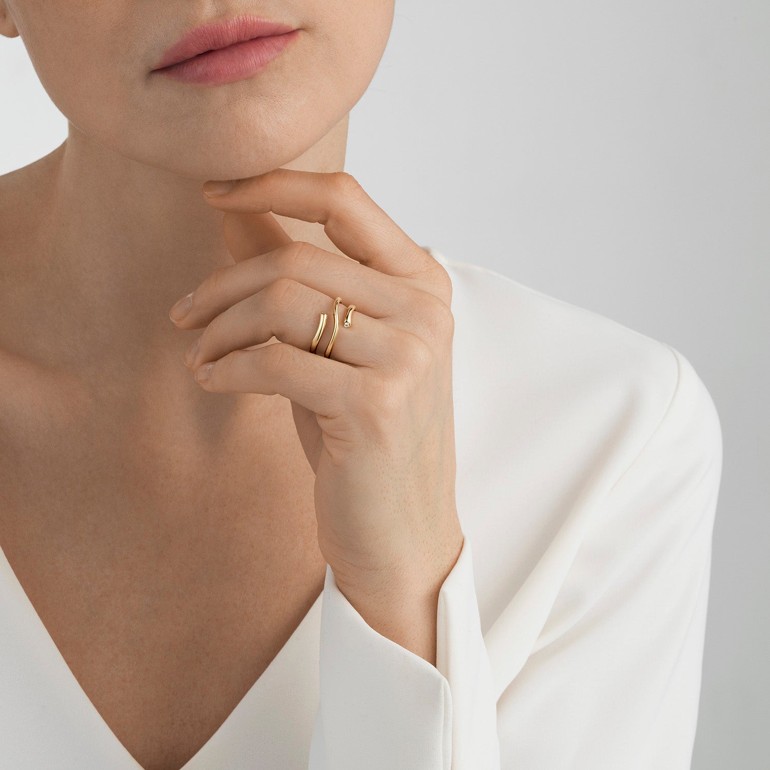 Georg Jensen - MAGIC Ring, Yellow Gold Twist