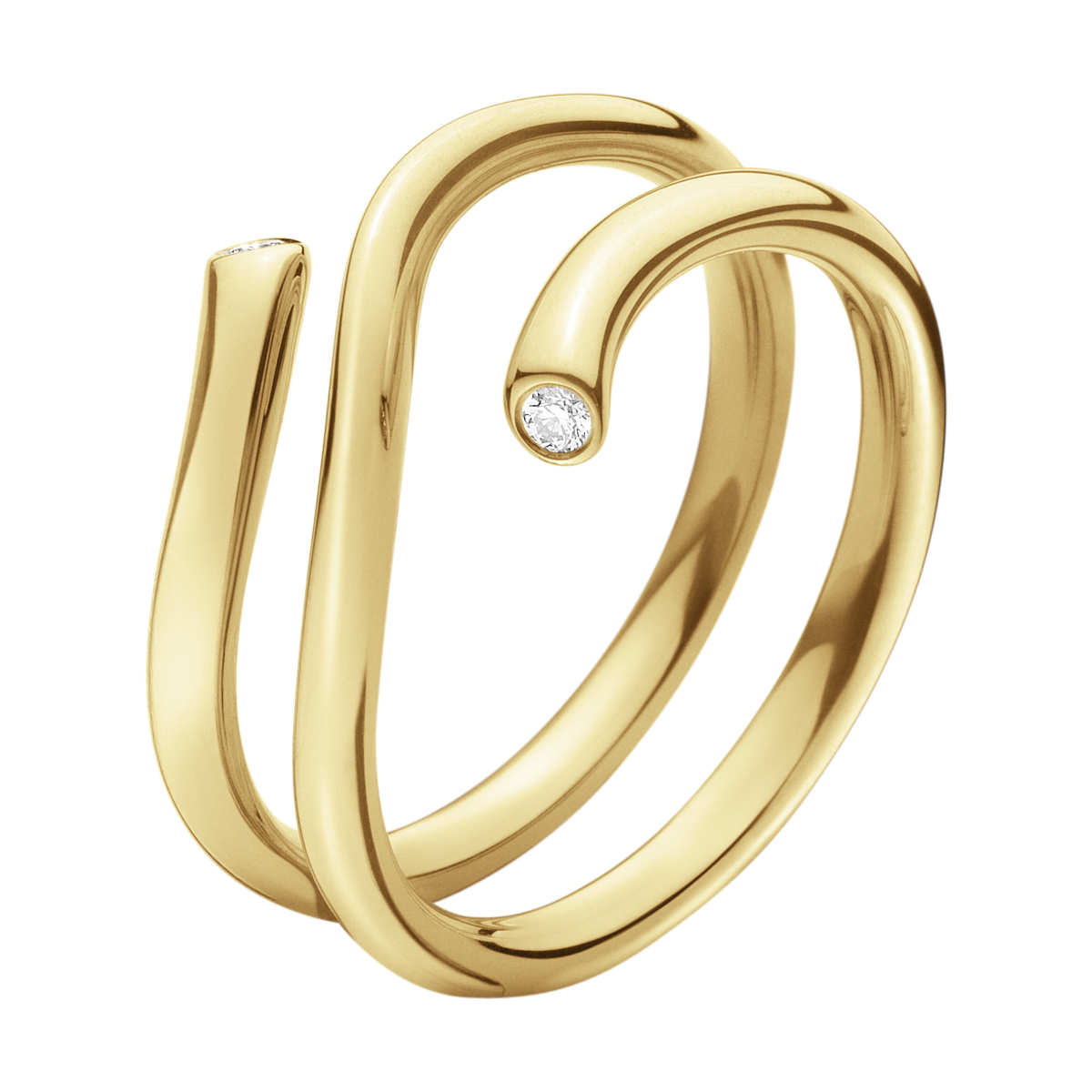 Georg Jensen - MAGIC Ring, Yellow Gold Twist