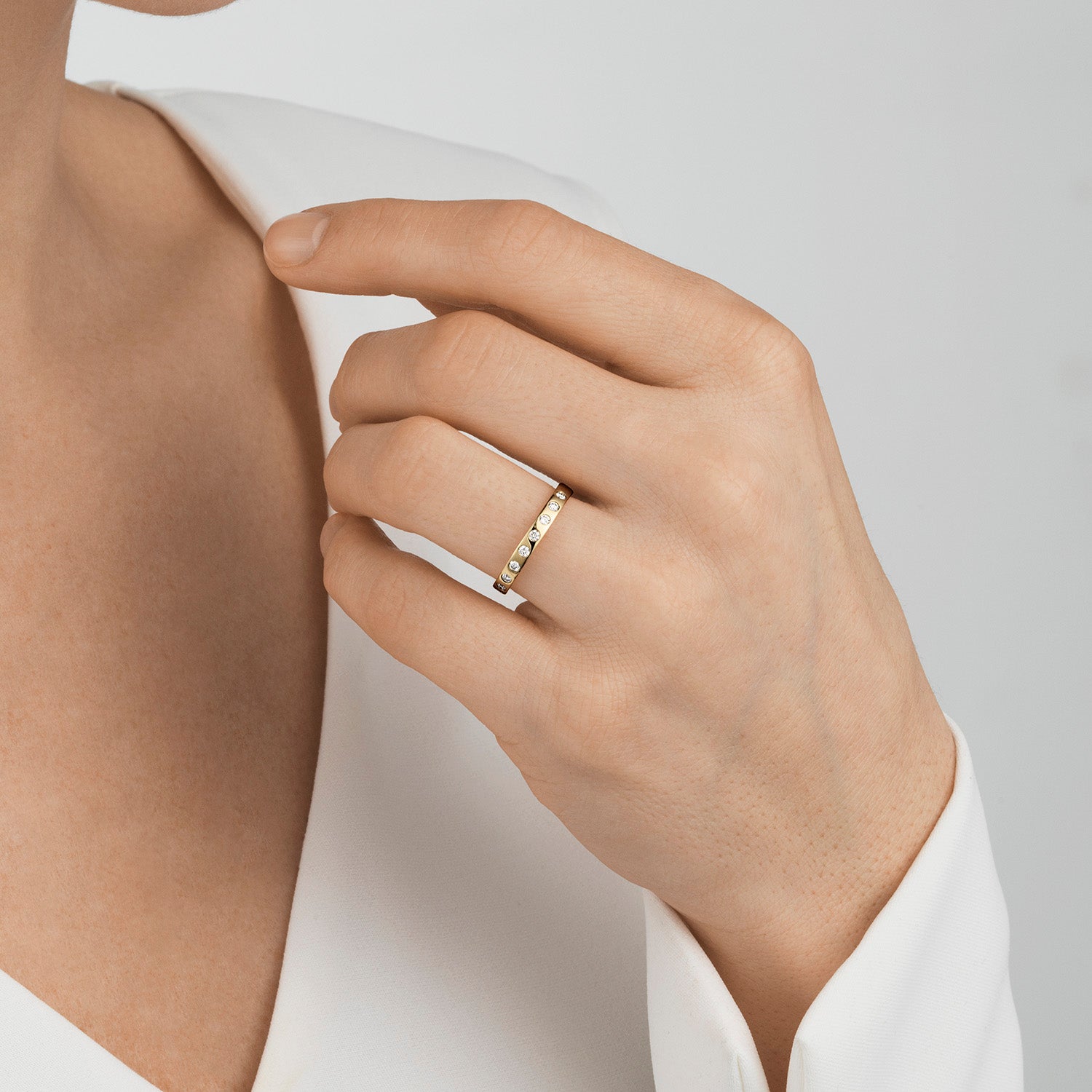 Georg Jensen - MAGIC Ring, Yellow Gold Diamond Set