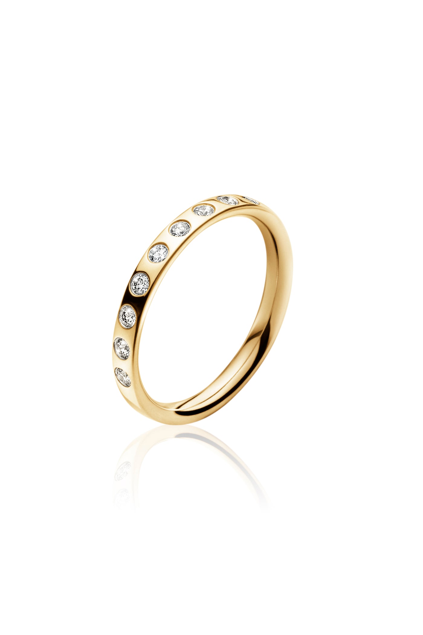 Georg Jensen - MAGIC Ring, Yellow Gold Diamond Set