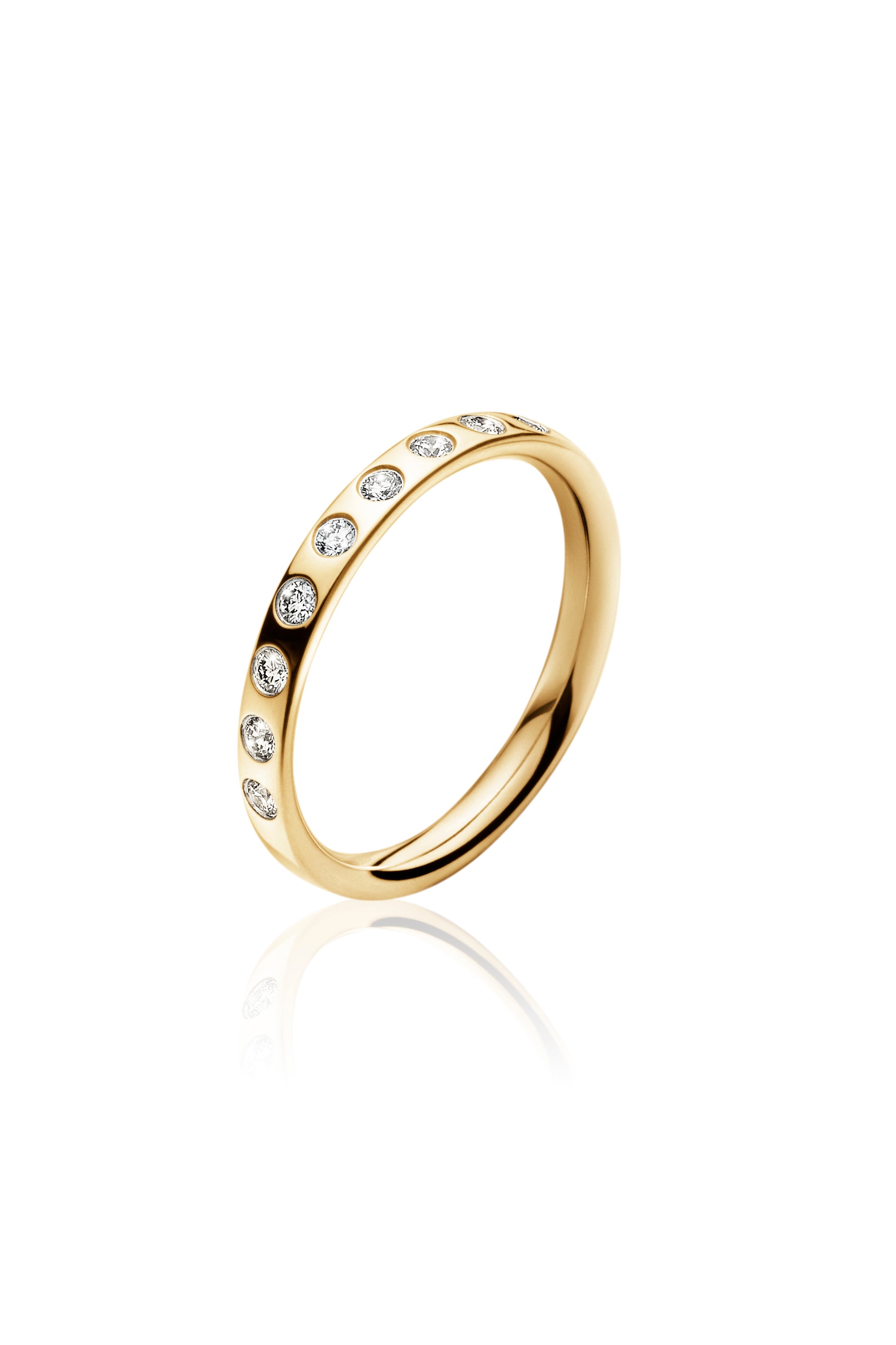 Georg Jensen - MAGIC Ring, Yellow Gold Diamond Set