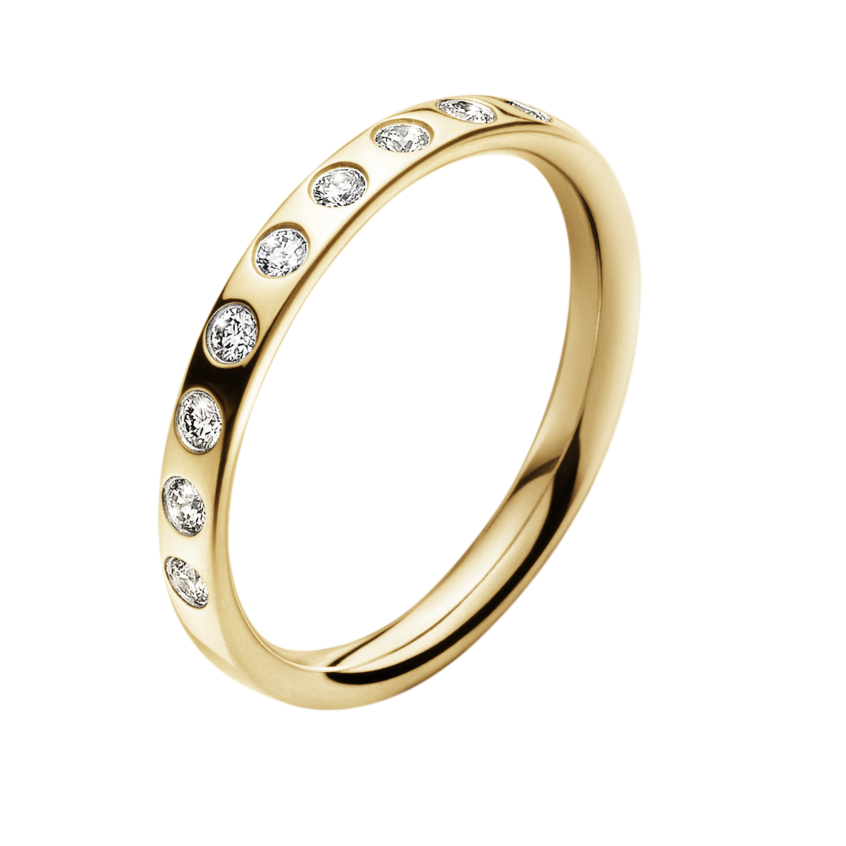 Georg Jensen - MAGIC Ring, Yellow Gold Diamond Set