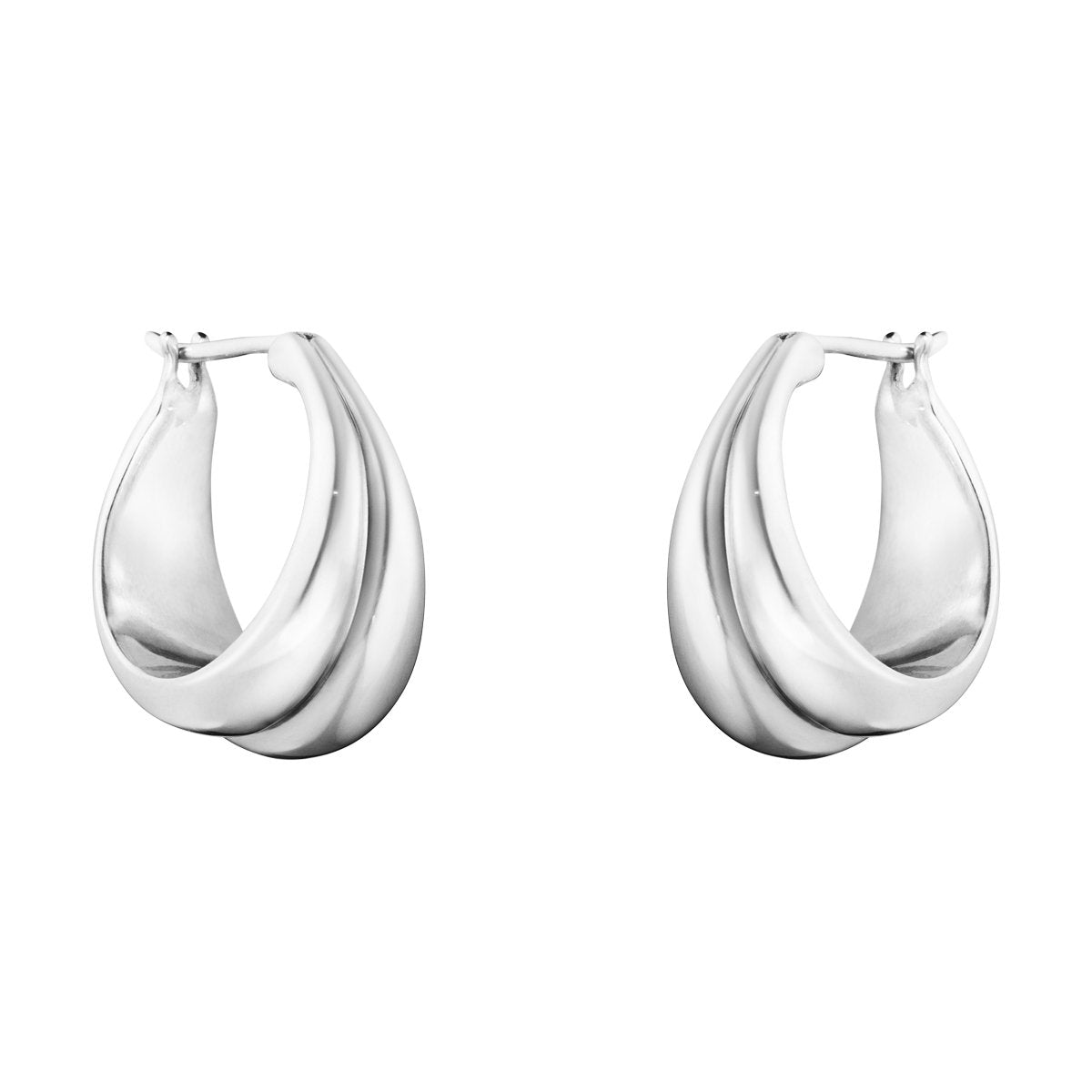Georg Jensen - Curve Sculptural Earrings - Tustains Jewellers
