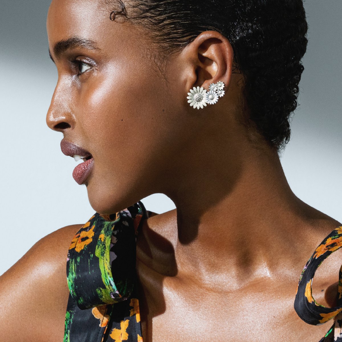 Georg Jensen - Daisy White Ear Cuff - Tustains Jewellers