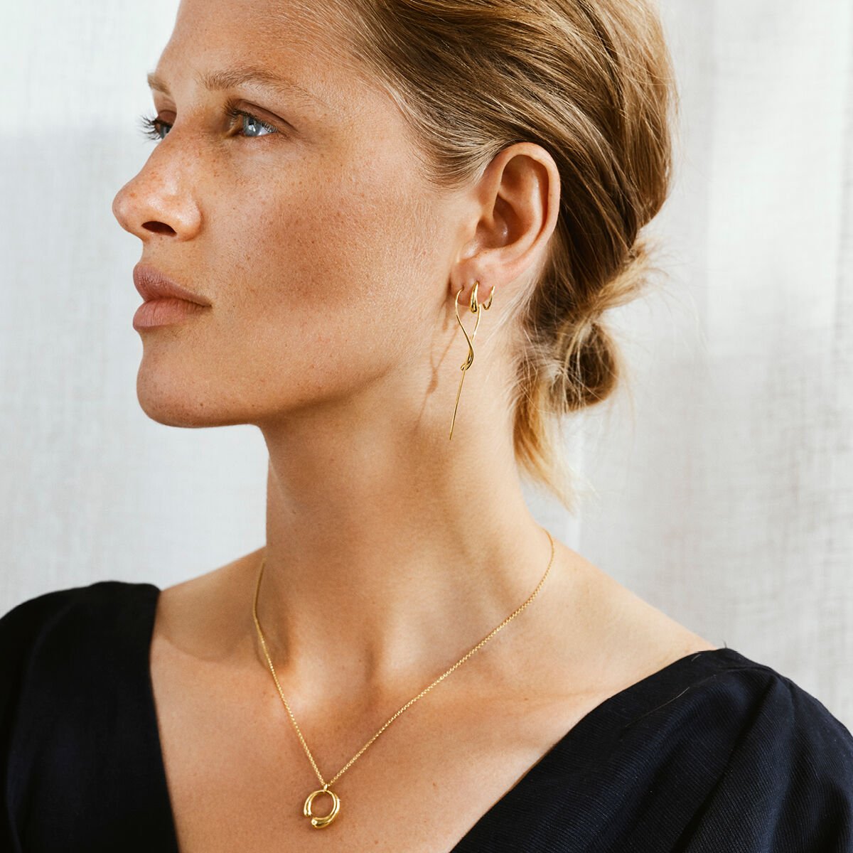 Georg Jensen - Gold Mercy Earrings - Tustains Jewellers