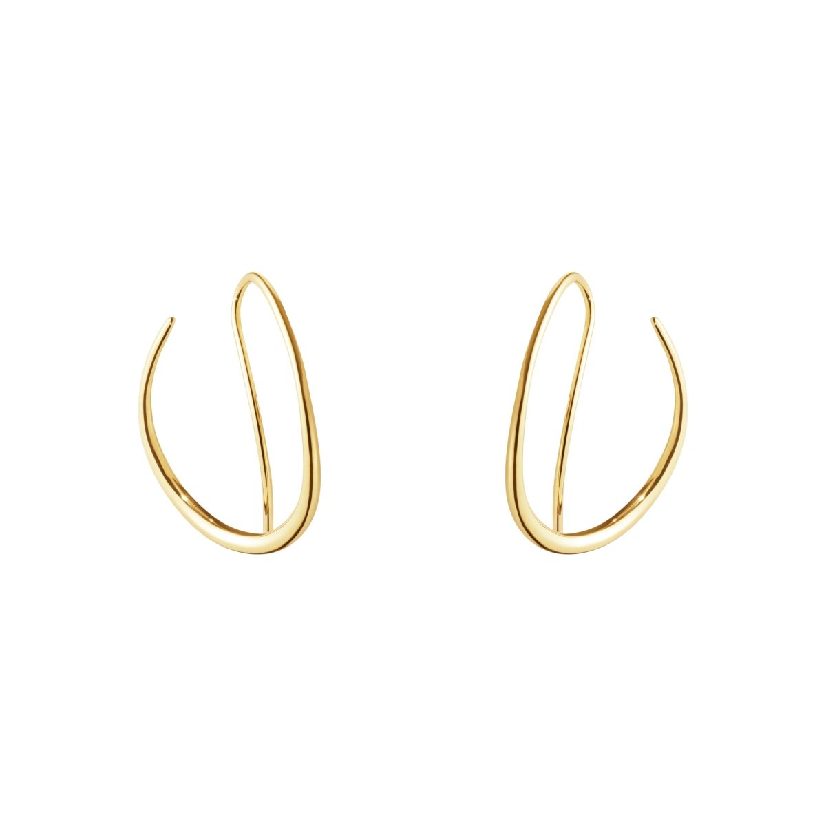 Georg Jensen - Gold Offspring Earhoops - Tustains Jewellers