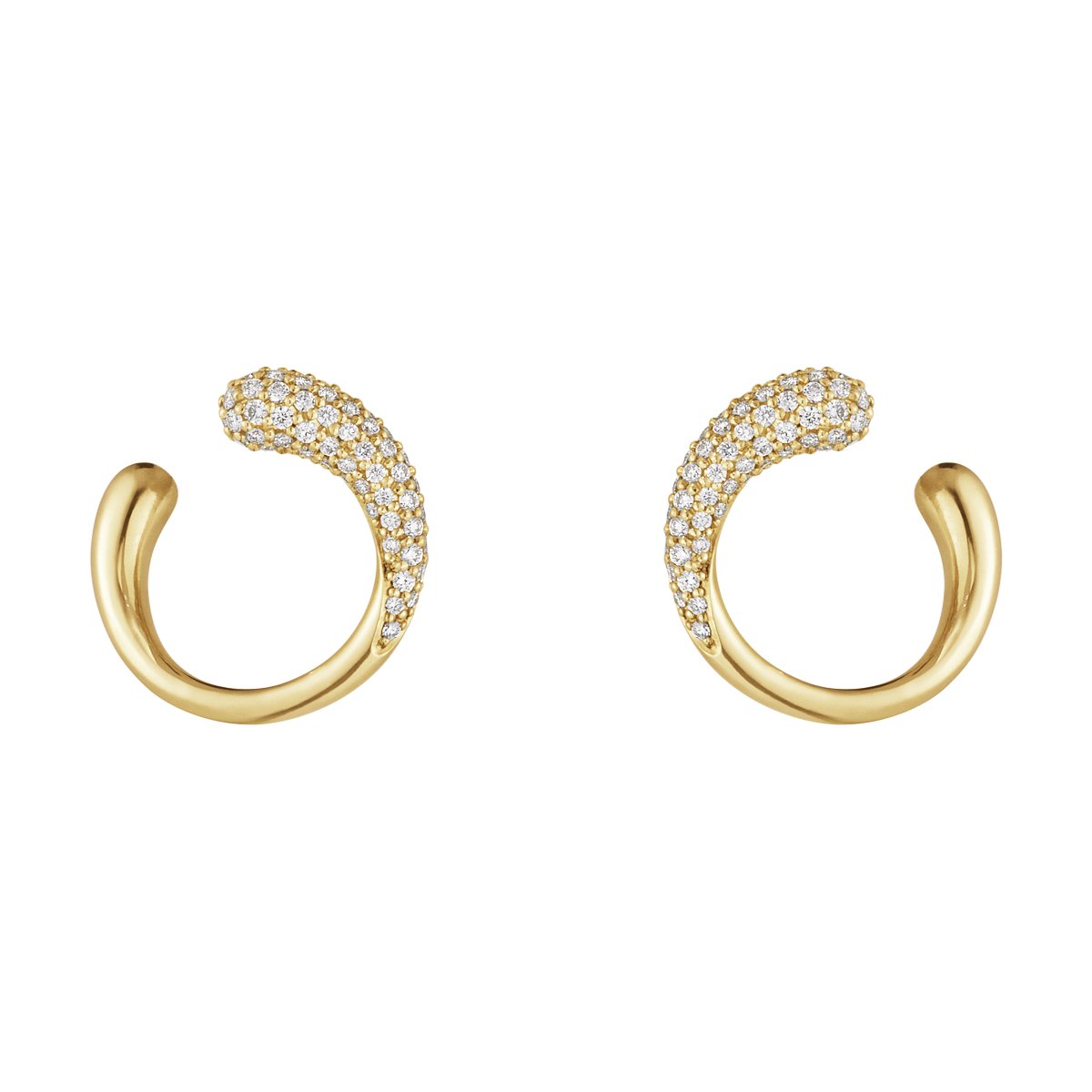 Georg Jensen - Mercy 18kt & Diamond Studs - Tustains Jewellers