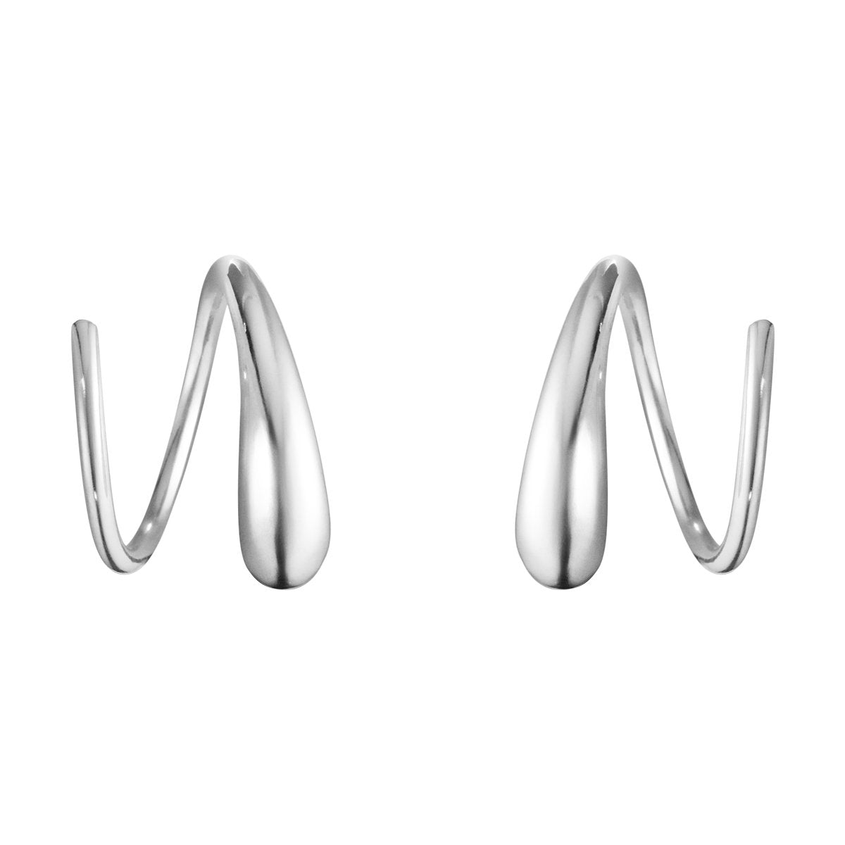 Georg Jensen - Mercy Swirl Spiral Earrings - Tustains Jewellers