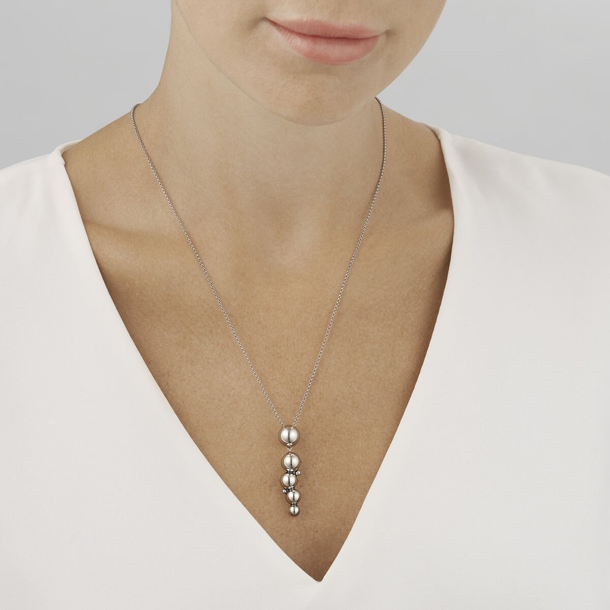 Georg Jensen - Moonlight Grape Drop Pendant - Tustains Jewellers