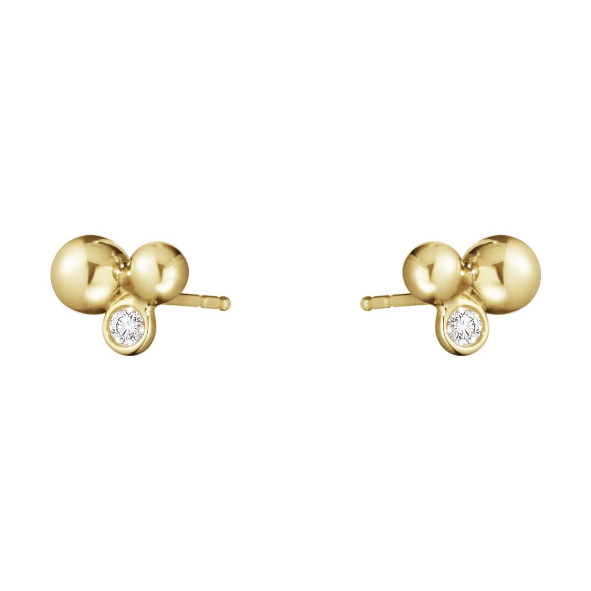 Georg Jensen - Moonlight Grapes 18kt & Diamond Stud Earrings - Tustains Jewellers