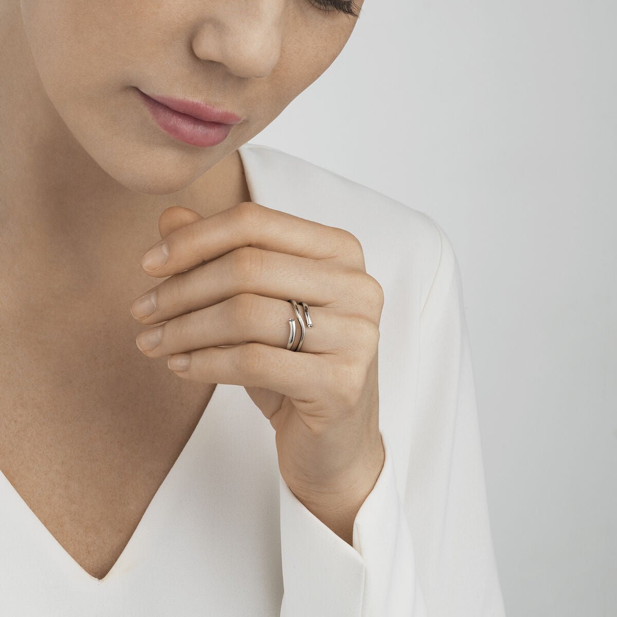Georg Jensen - White Gold Magic Ring - Tustains Jewellers