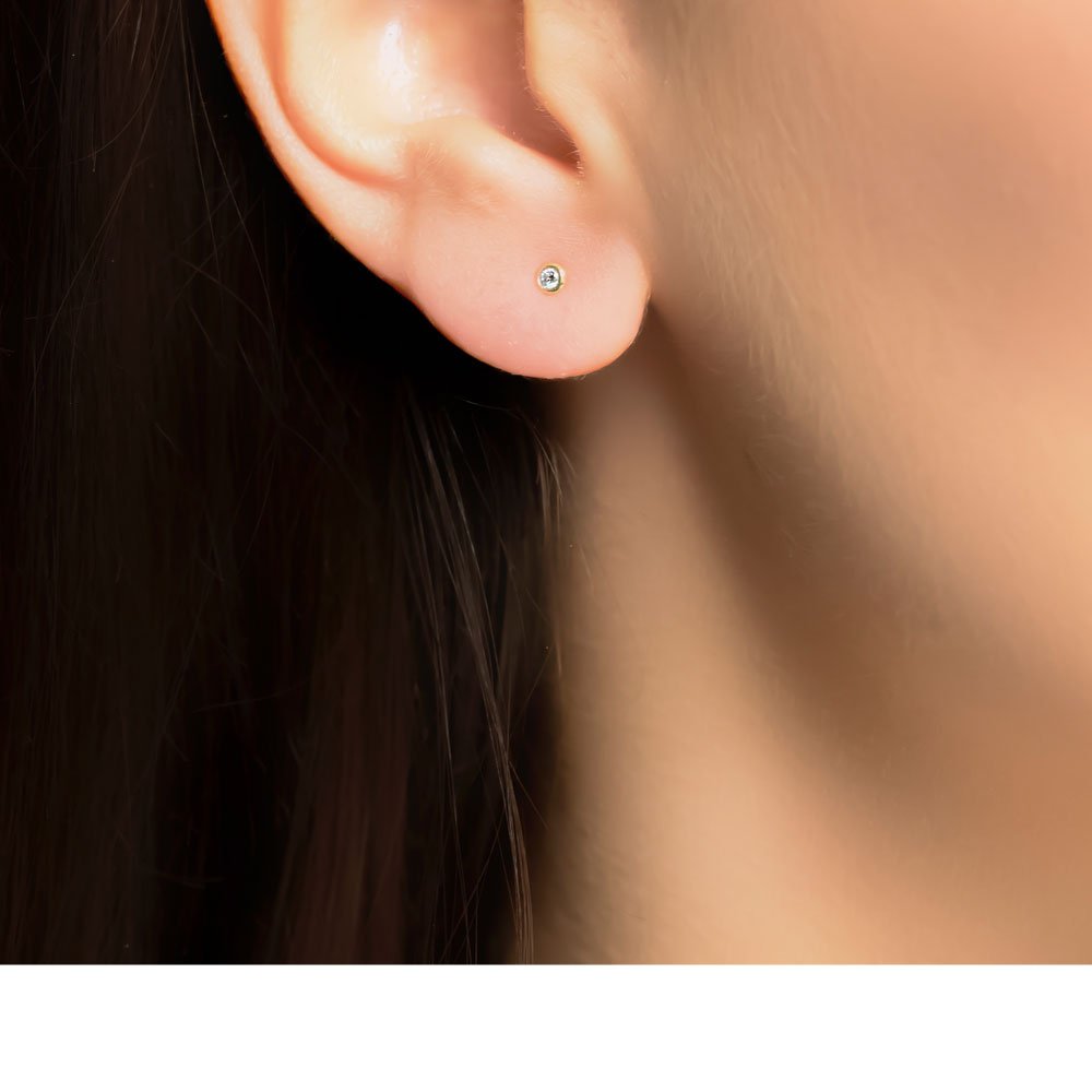 London Road - Yellow Diamond Studs 0.04ct - Tustains Jewellers