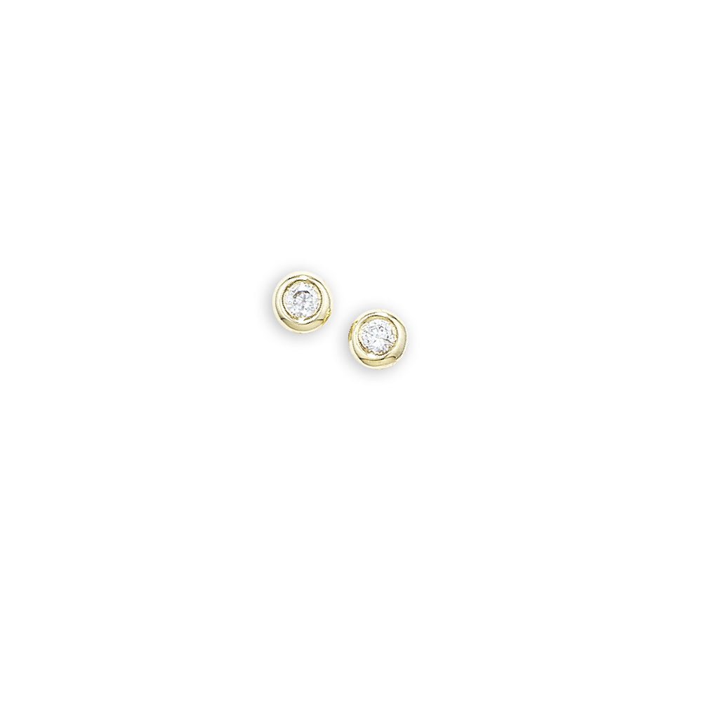 London Road - Yellow Diamond Studs 0.04ct - Tustains Jewellers