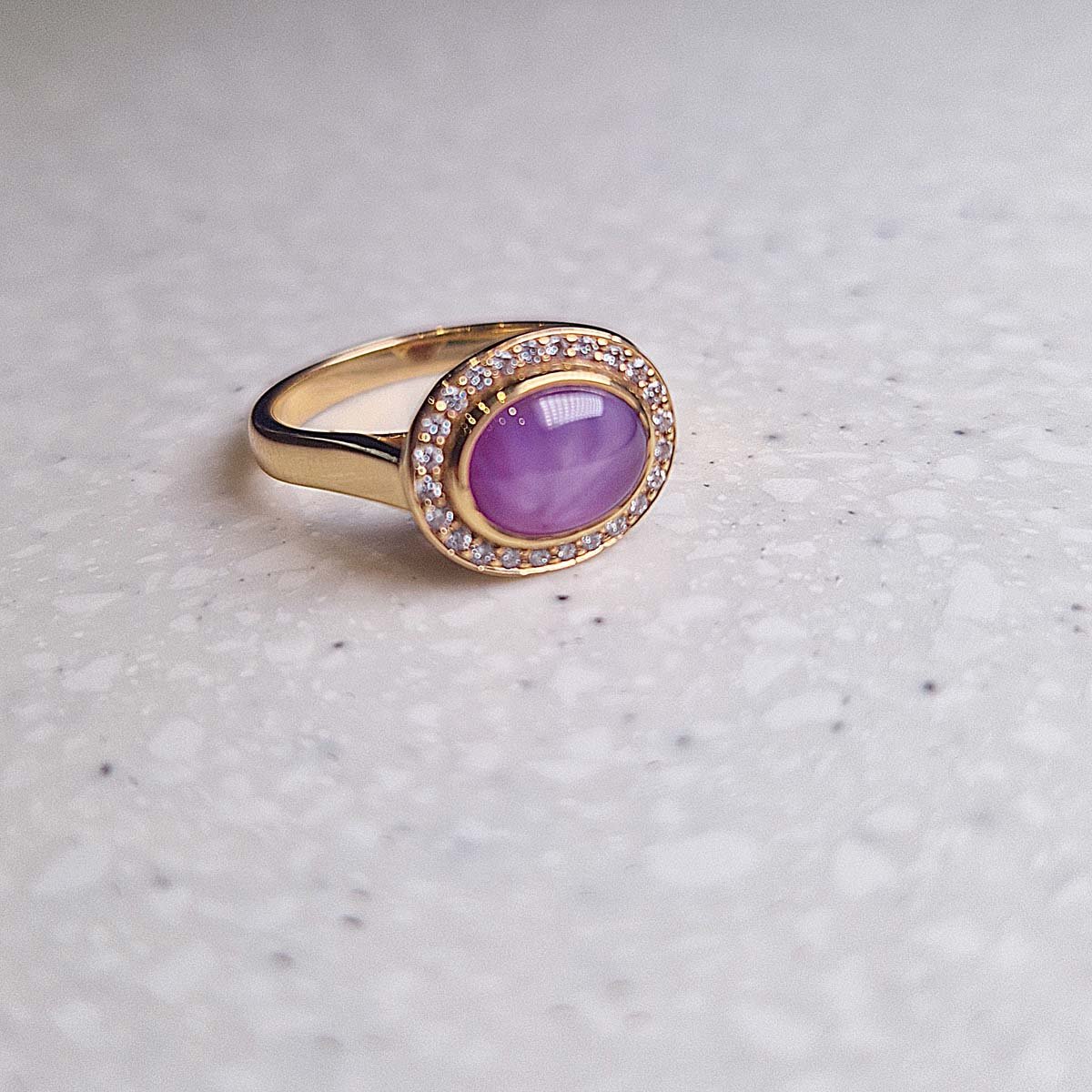 Rose Gold Star Ruby Cluster ring - Tustains Jewellers