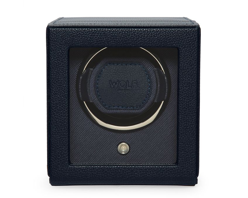 Wolf - Cub Winder With Cover Navy - Tustains Jewellers