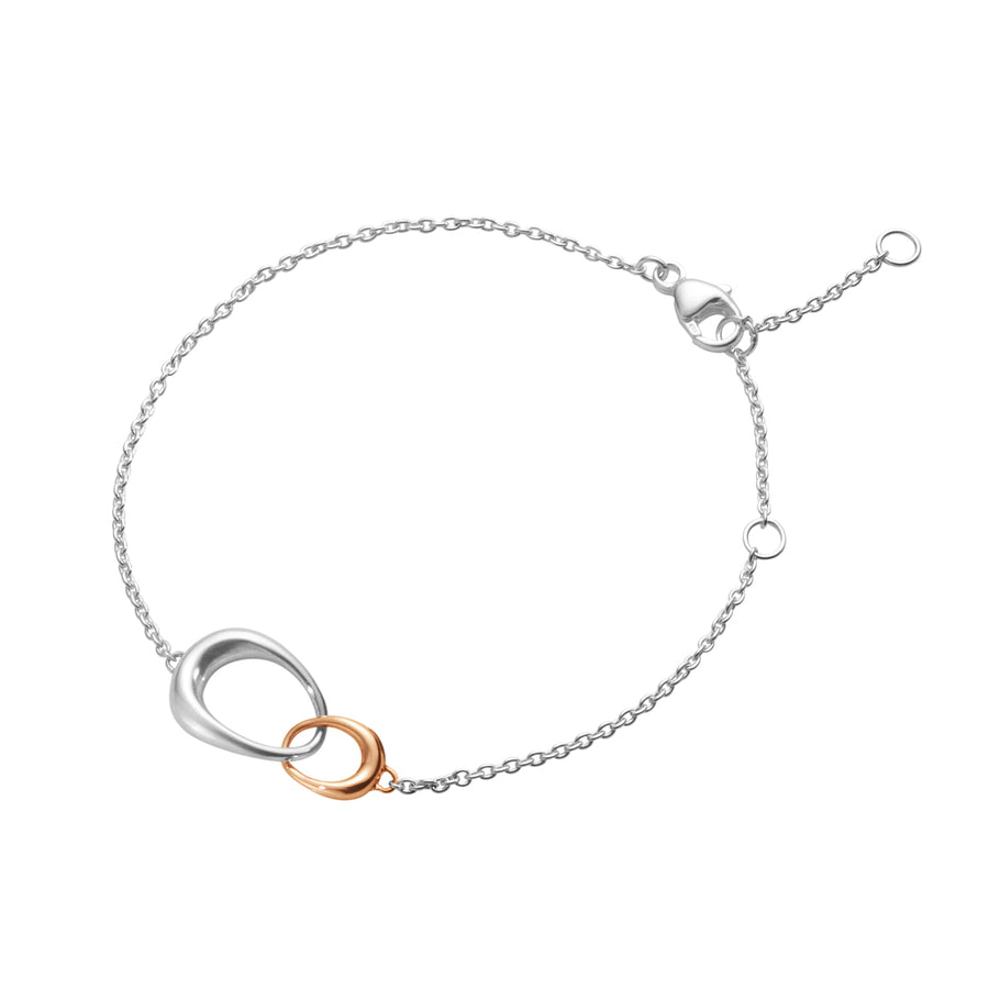 Georg Jensen - OFFSPRING Bracelet Silver and Rose Gold