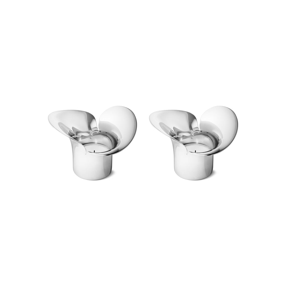 Georg Jensen - BLOOM BOTANICA tealight candleholders, 2 pcs