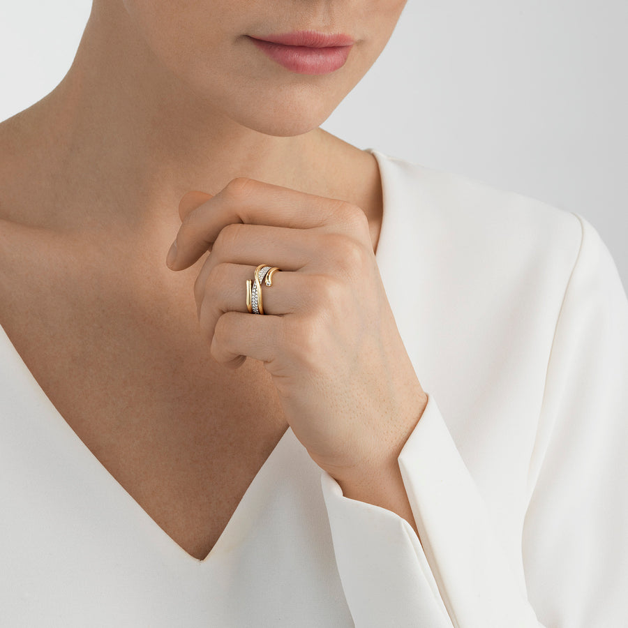 Georg Jensen - MAGIC Ring, Yellow Gold Twist