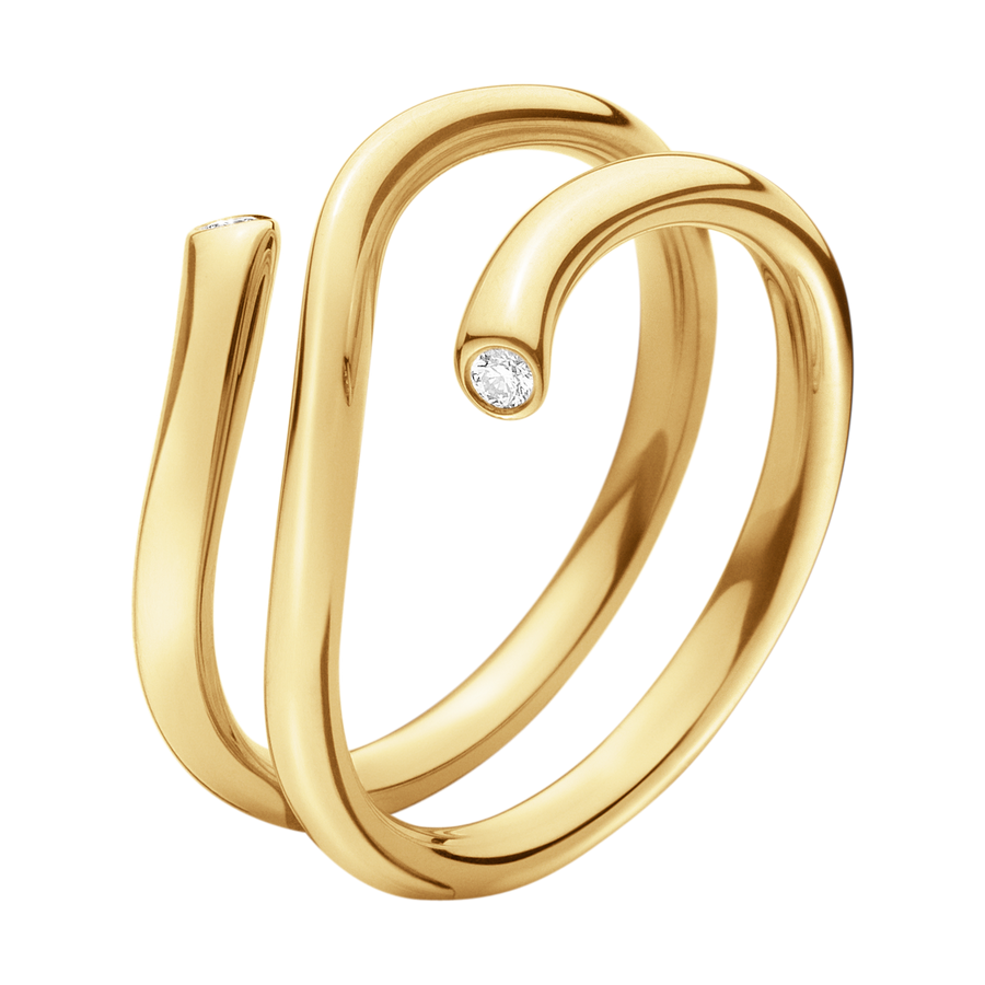 Georg Jensen - MAGIC Ring, Yellow Gold Twist