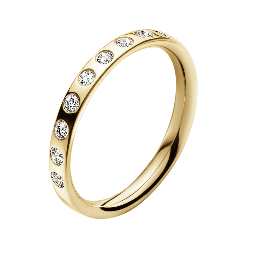 Georg Jensen - MAGIC Ring, Yellow Gold Diamond Set
