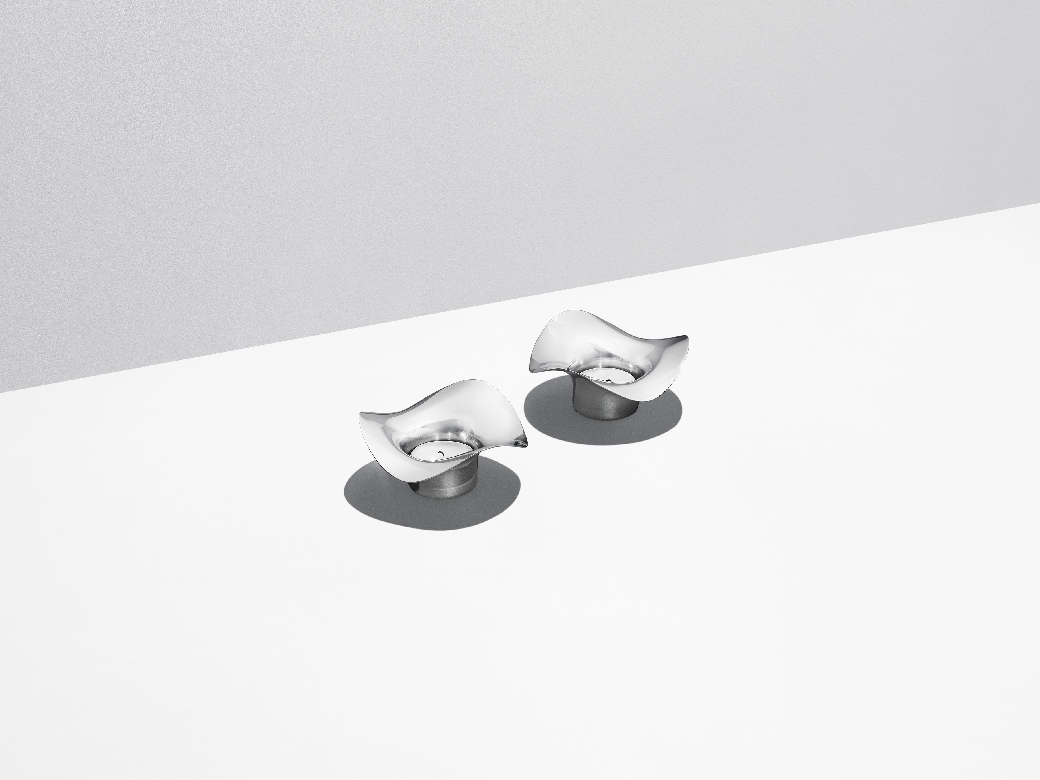 Georg Jensen - COBRA tealight holder, 2 pcs