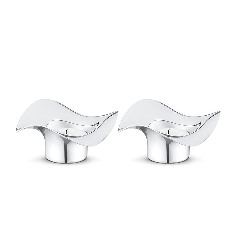 Georg Jensen - COBRA tealight holder, 2 pcs