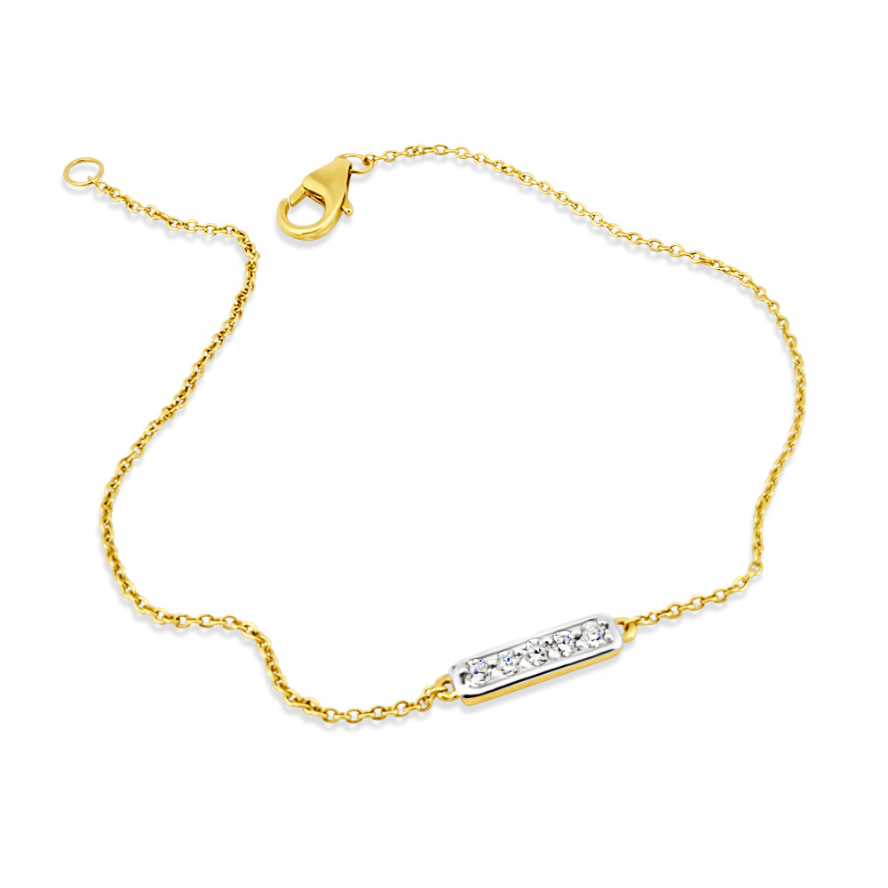 Diamond Bar Bracelet