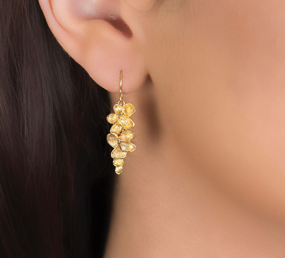 Falling Leaf Drop Earrings