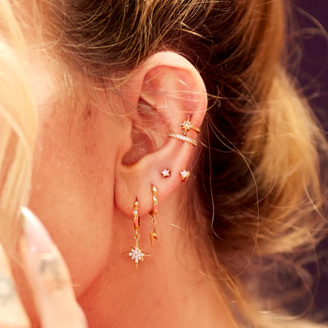 Scream Pretty Starburst Hoop Earrings
