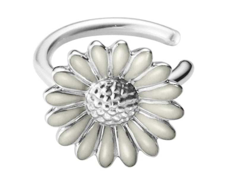 Georg Jensen Daisy Ear Cuff - White