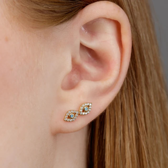 Scream Pretty Evil Eye Stud Earrings