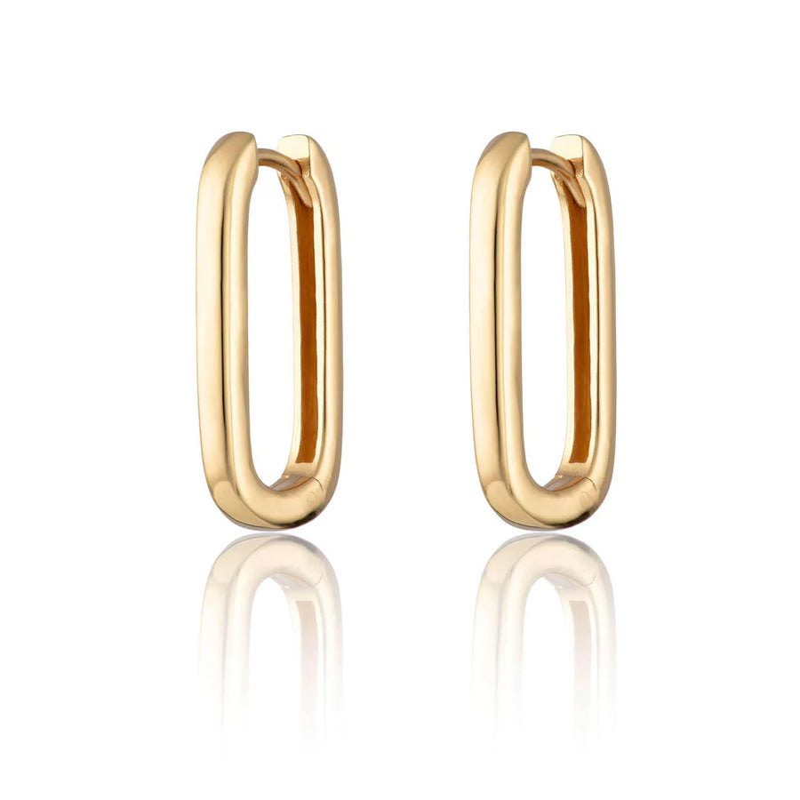 Scream Pretty Oval Hoop Earrings