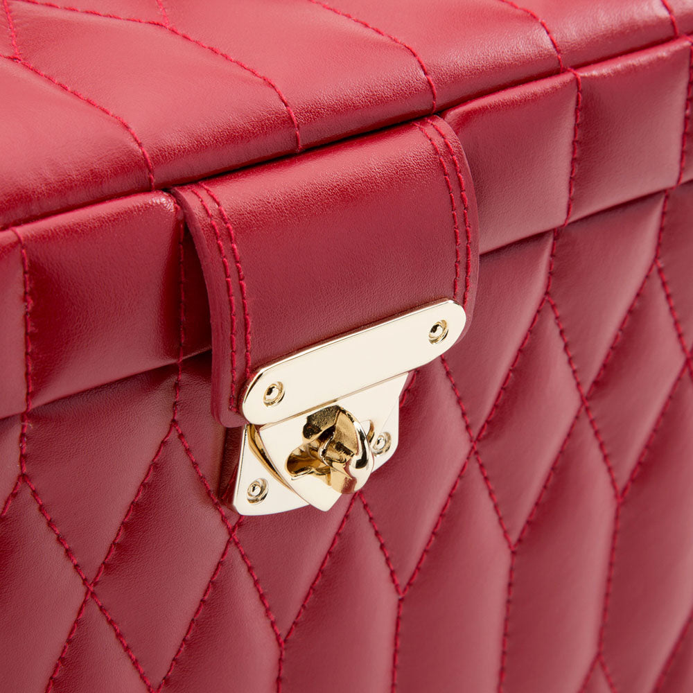 Wolf - Caroline Large Jewellery Case Red