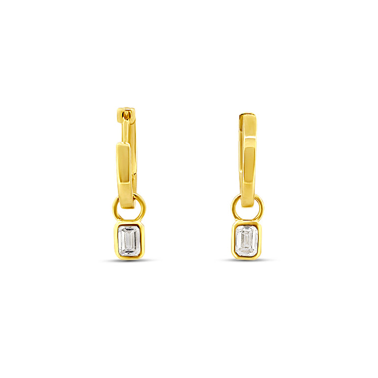 Diamond Hoop Earrings