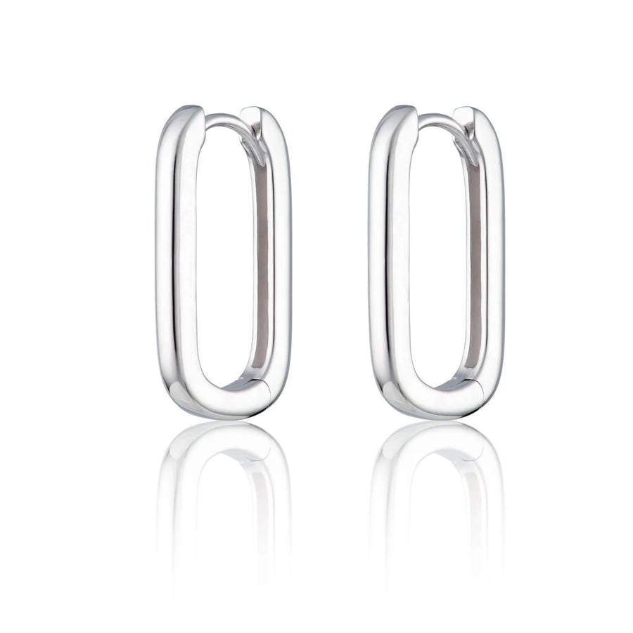 Scream Pretty Oval Hoop Earrings