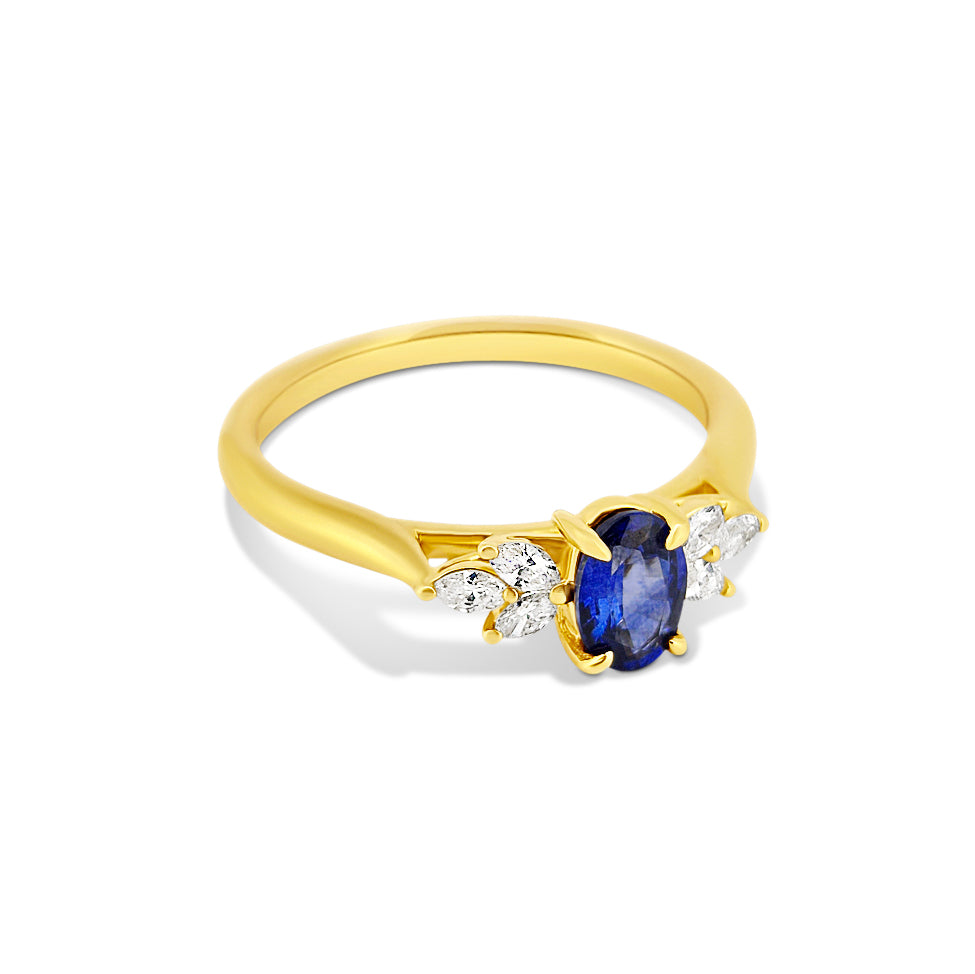 Sapphire and Diamond Ring