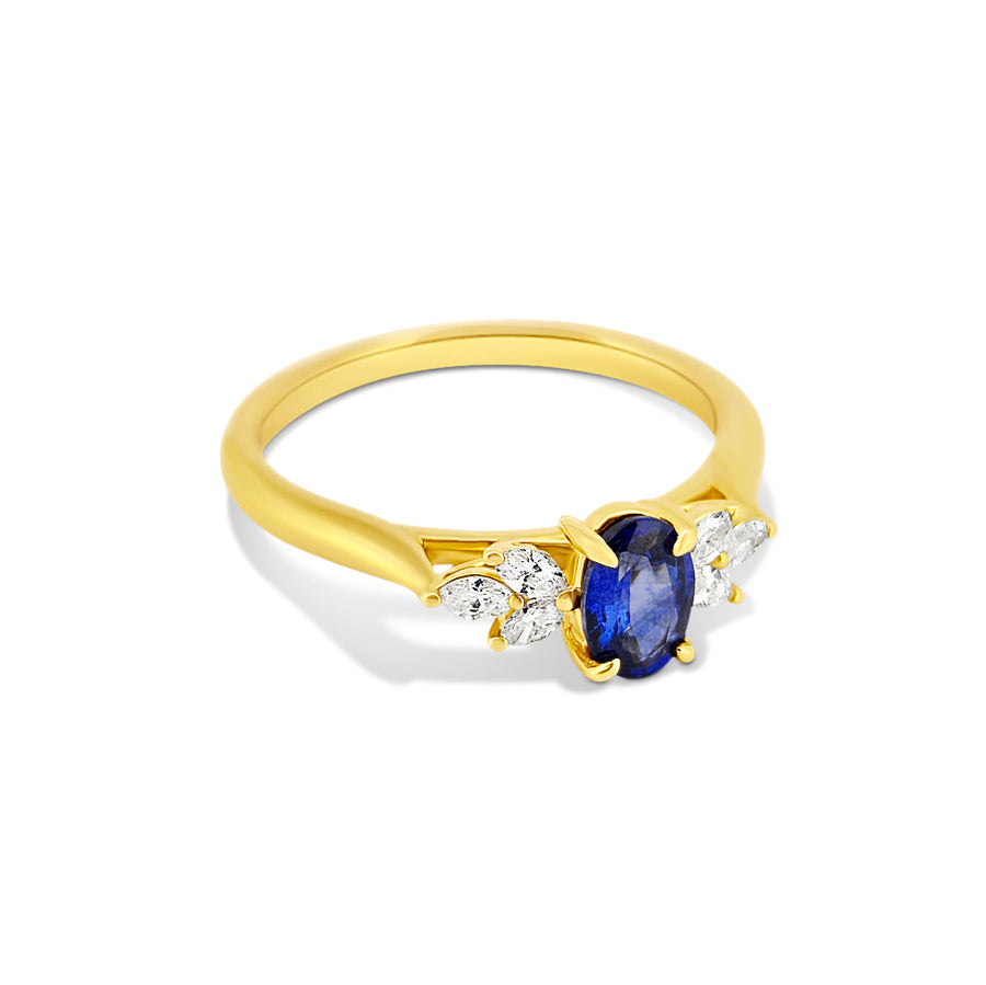 Sapphire and Diamond Ring