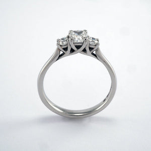 Cushion Cut 3 stone 0.74ct - Tustains Jewellers