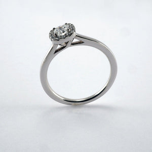 Cushion Halo 0.46ct - Tustains Jewellers