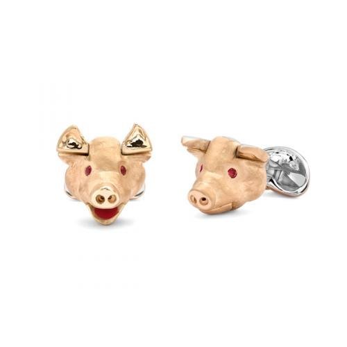 Deakin & Francis Pig Head Cufflinks - Tustains Jewellers