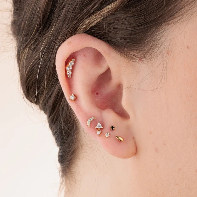 Scream Pretty Teardrop Flat Back Stud Earring