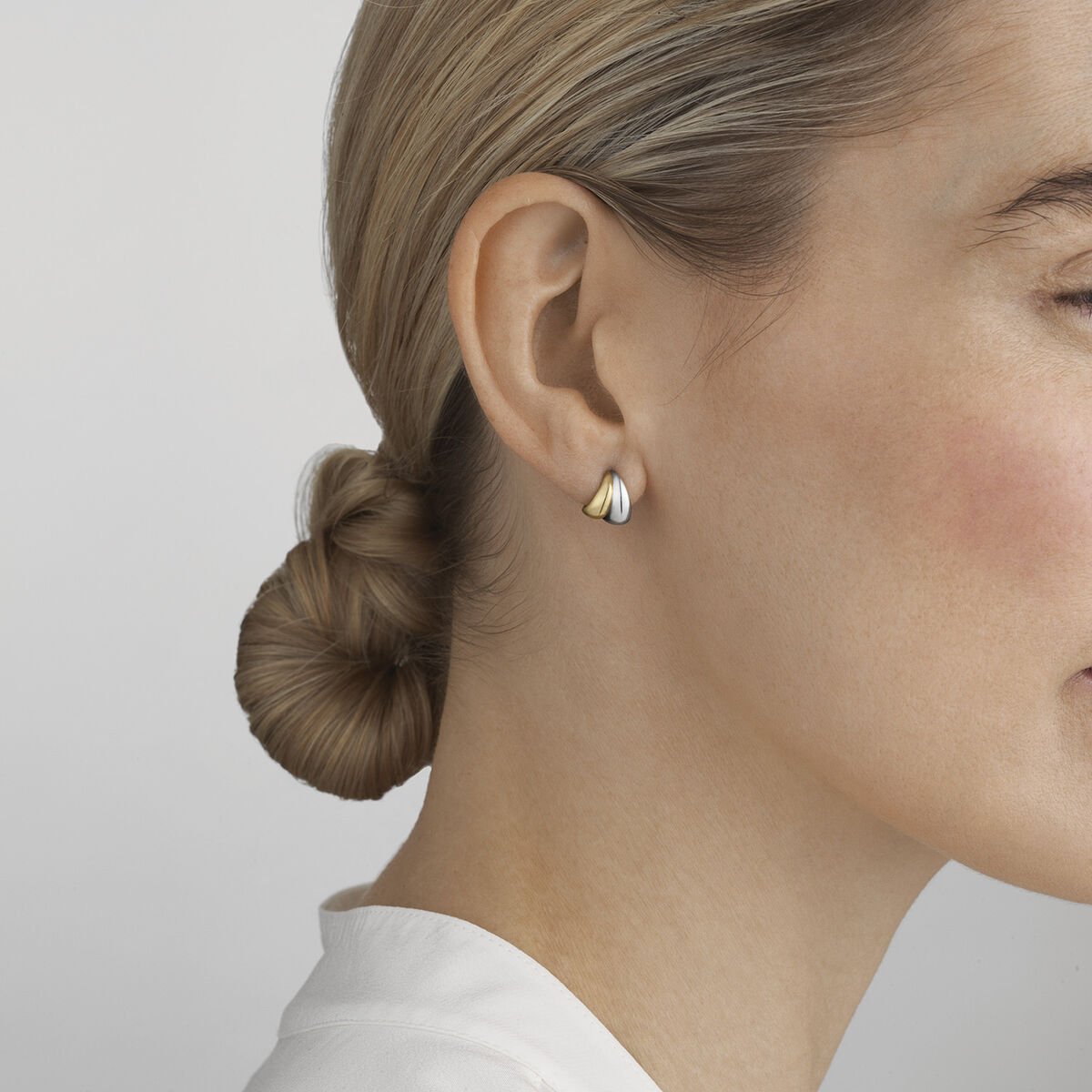 Georg Jensen - Curve Sculptural Earrings - Tustains Jewellers