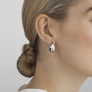 Georg Jensen - Curve Sculptural Earrings - Tustains Jewellers