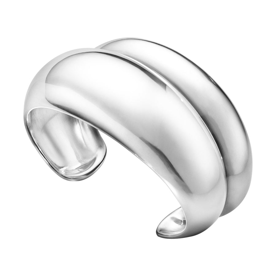 Georg Jensen - Curve Sculptural Medium Bangle - Tustains Jewellers