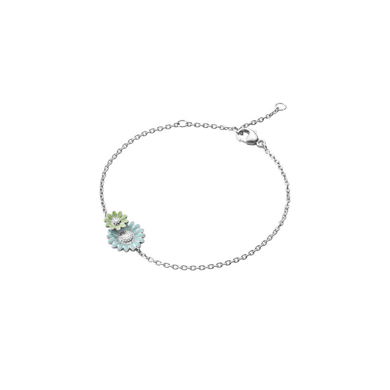 Georg Jensen - Daisy Blue & Green Bracelet - Tustains Jewellers