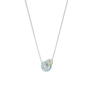 Georg Jensen - Daisy Blue & Green Pendant - Tustains Jewellers