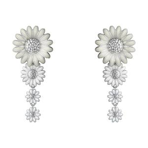 Georg Jensen - Daisy White Drop Earrings - Tustains Jewellers