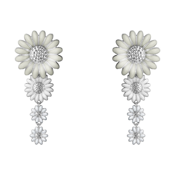 Georg Jensen - Daisy White Drop Earrings - Tustains Jewellers