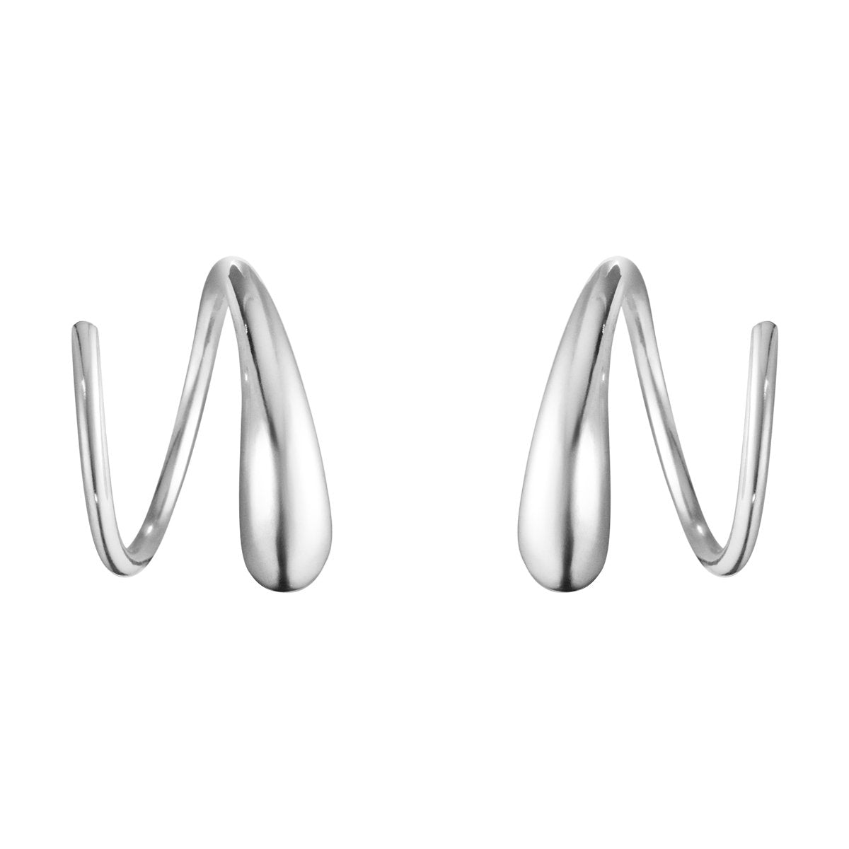 Georg Jensen - Mercy Swirl Spiral Earrings - Tustains Jewellers